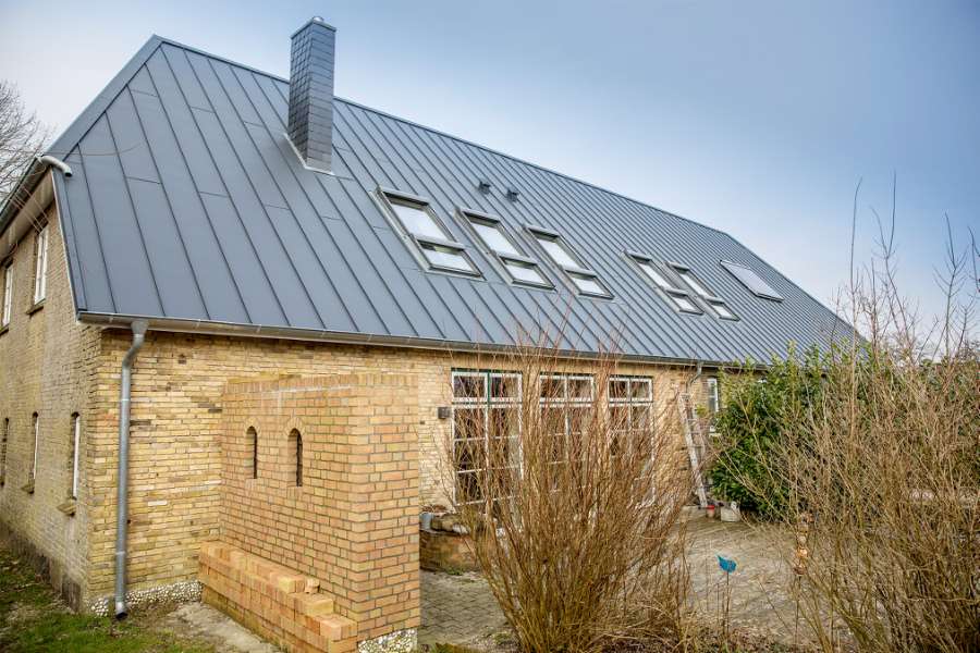 Vellykket resultat med<br>DS Nordic Klikfals på historisk bygning, Osterende 14, 24876 Hollingstedt